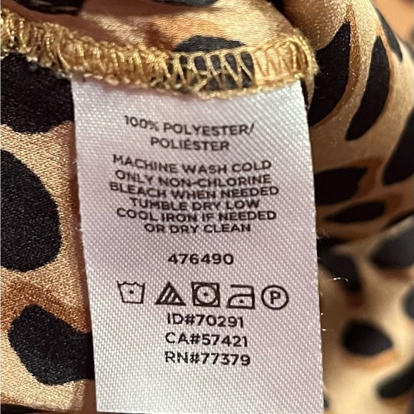 Ann Taylor XL Button Down Blouse | Leopard Print | Long Sleeve - Picture 6 of 6